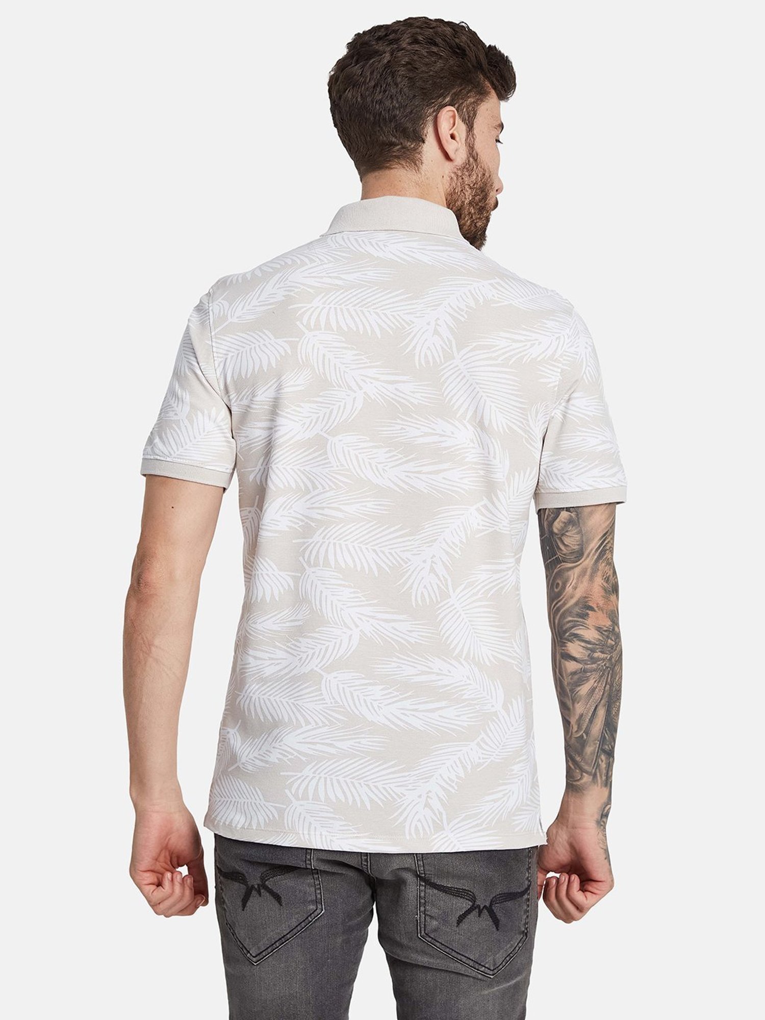 Octave Mastic Regular Fit Printed Polo T-Shirt