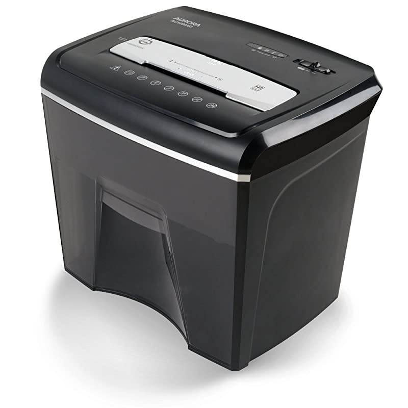 AU1200XD Compact Desktop-Style 12-Sheet Crosscut Paper and CD/Credit Card/Junk Mail Pullout Basket Shredder