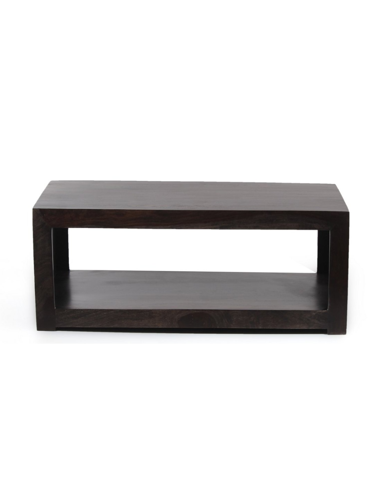 Ikiriya Kassel Dark Brown Wood Coffee Table for Living Room