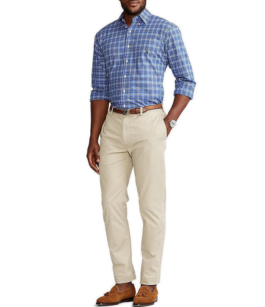 Visconti Big & Tall Check Skulls Print Long-Sleeve Woven Shirt