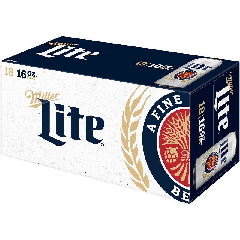 Miller Lite Beer - 18pk/16 fl oz Cans