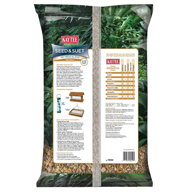 KAYTEE Seed and Suet Bird Food - 10lbs