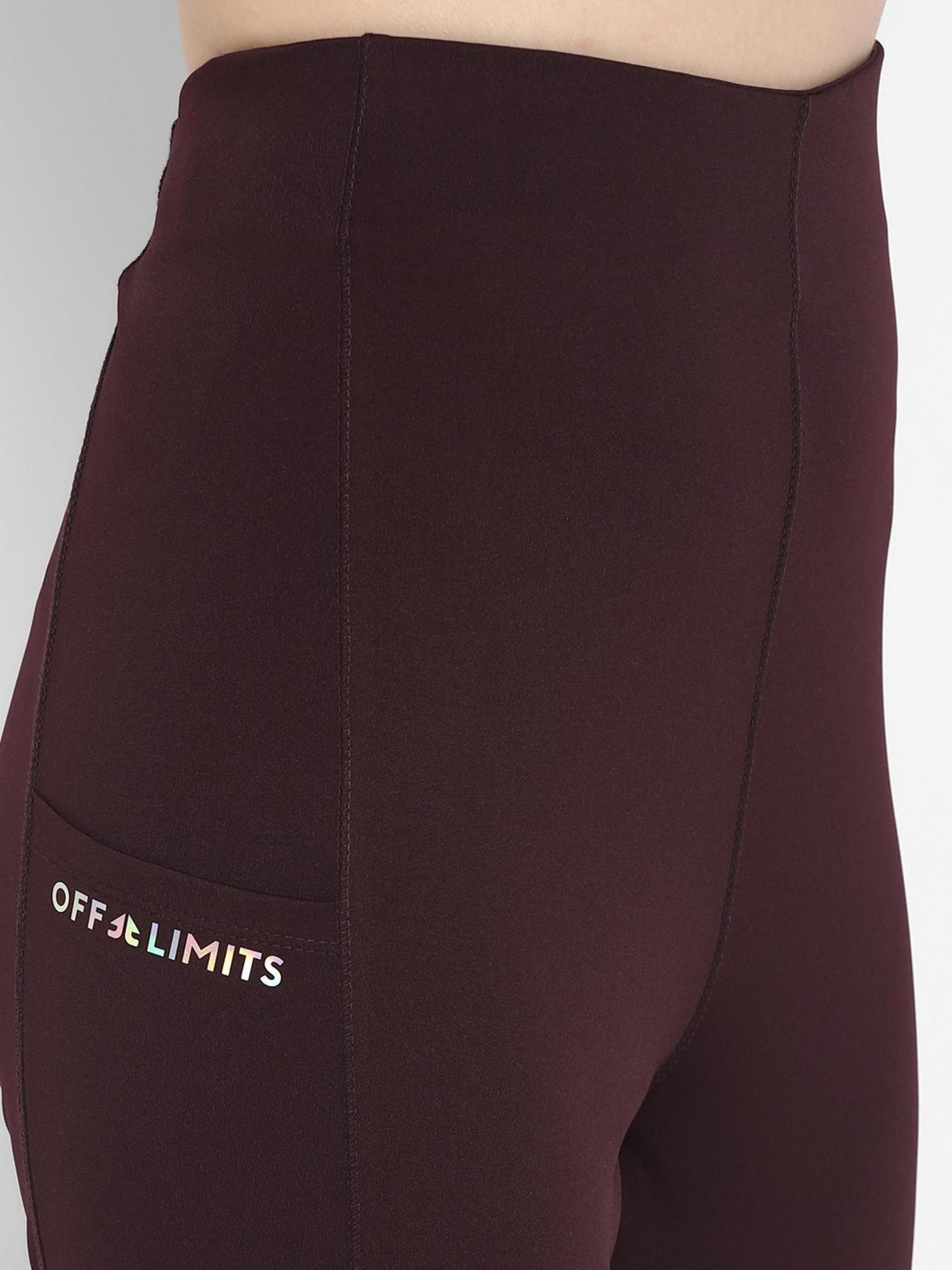 OFF LIMITS Maroon Tights