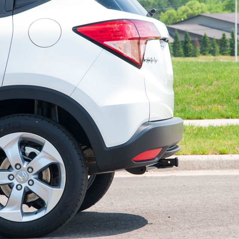 CURT 11416 Class 1 Trailer Towing Hitch Bundle with 1-1/4 Inch Receiver with 1/2 Inch Pin & Clip and Hitch Cap Cover