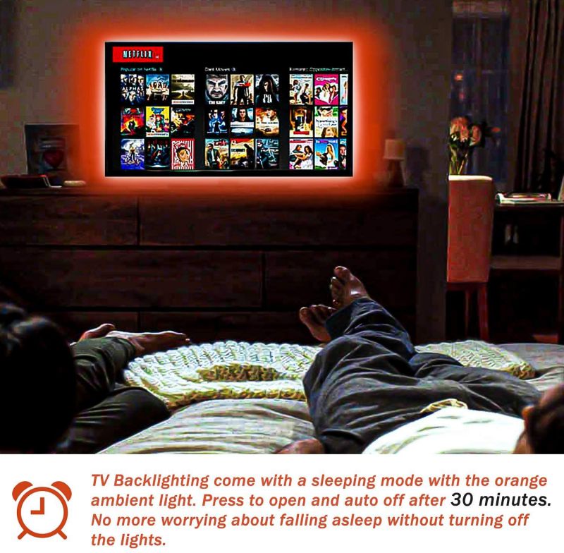 Bason TV LED Backlight 14.76ft USB Led Lights Strip for 60-70 TV/Monitor Backlight LED TV Lights with Remote 4096 DIY Colors TV Bias Lighting for HDTV PCUpdated.