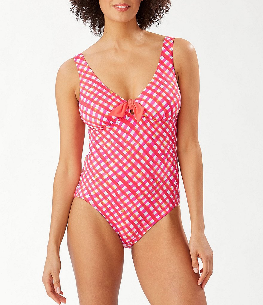Reebok Our Zips Are Sealed Tummy Control One Piece Swimsuit