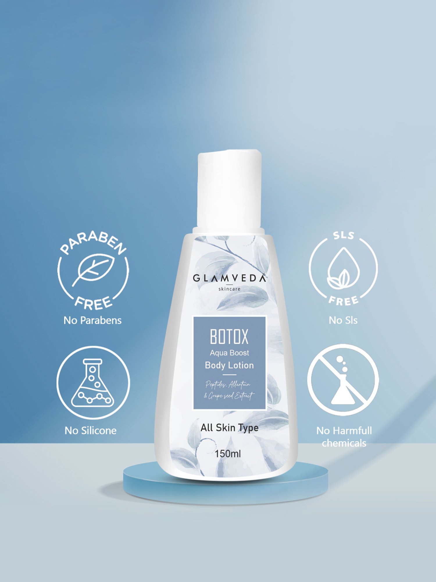 Glamveda Botox Aqua Boost Body Lotion - 150 ml