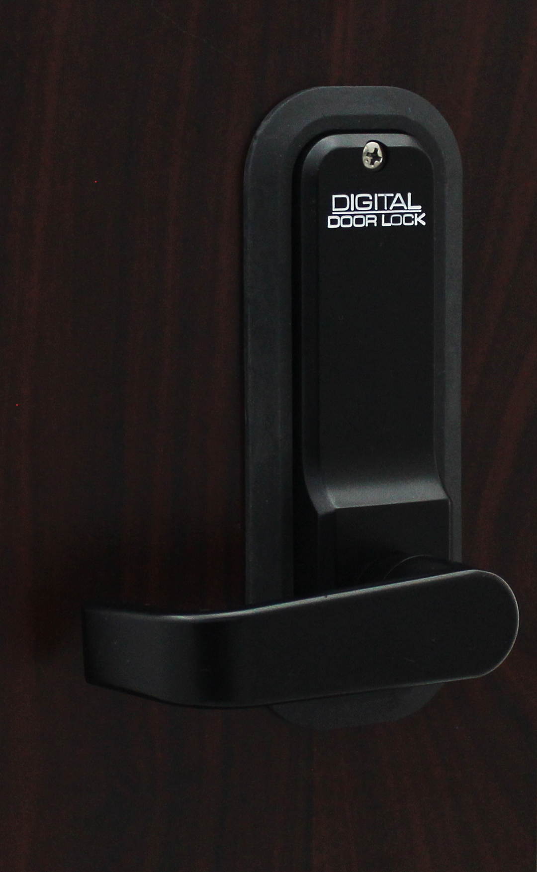 LockeyUSA Digital Door Lock 2835 Lever Handle, Jet Black