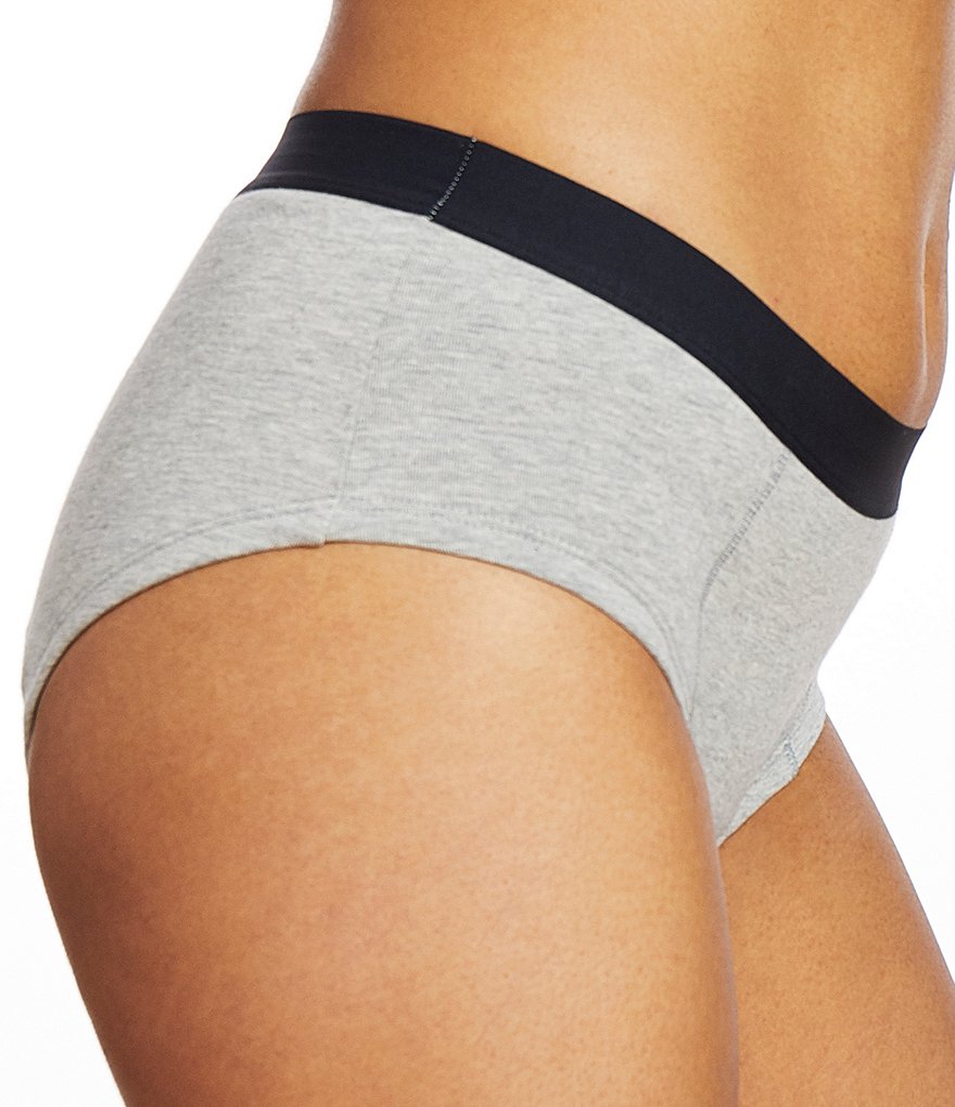 Thinx Super Cotton Absorbent Mid Rise Brief Period Panty