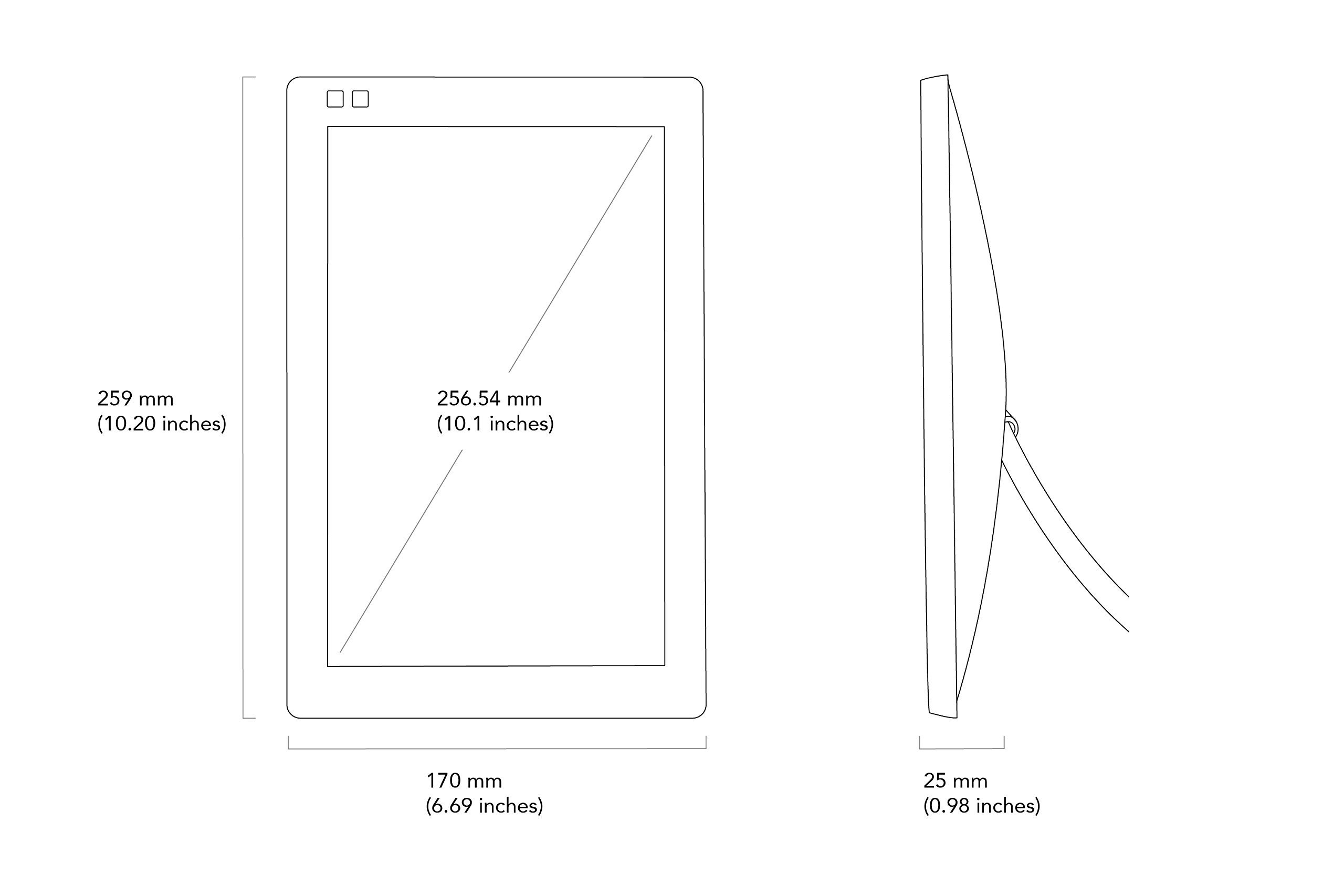 Nixplay Seed 10.1 inch Widescreen Digital WiFi Photo Frame with Motion Sensor and iOS/Android App (W10B)