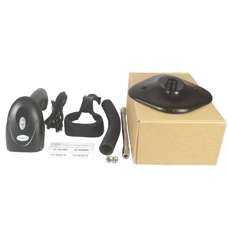 TROPRO Barcode Scanner , Basecent USB Quick Laser Barcode Scanner Reader,Handheld Barcode Reader Scanner for Library Book, Warehouse Inventory, Store.