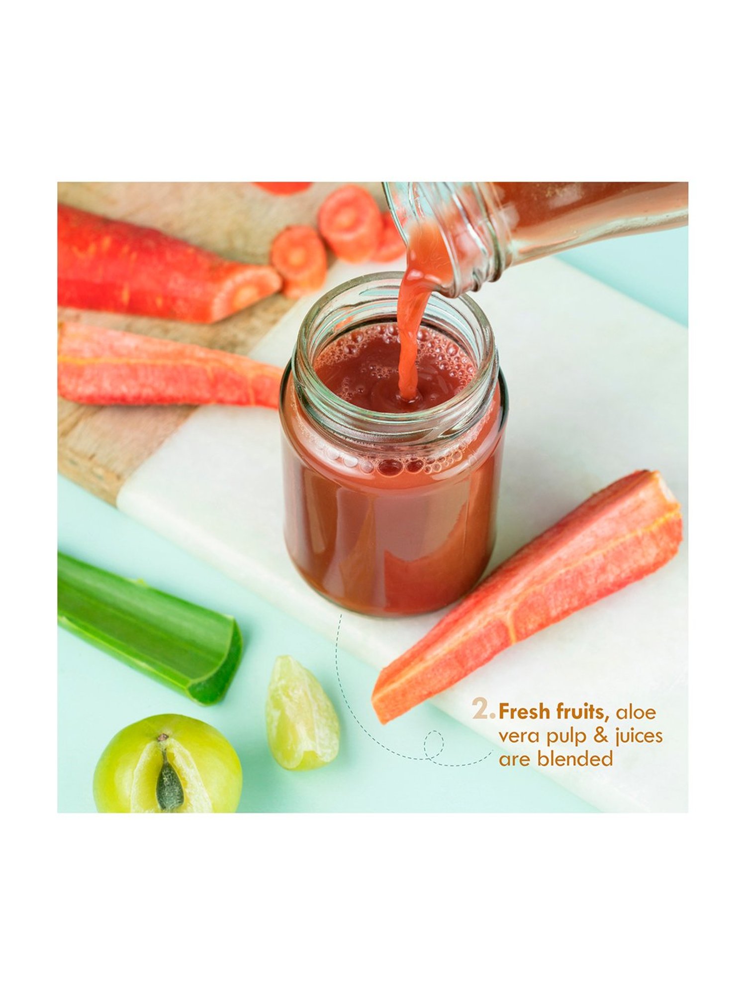 Nat Habit Flax Carrot Vit-EC Omega Fresh Whipped All-Day Malai Face Moisturiser - 30 gm