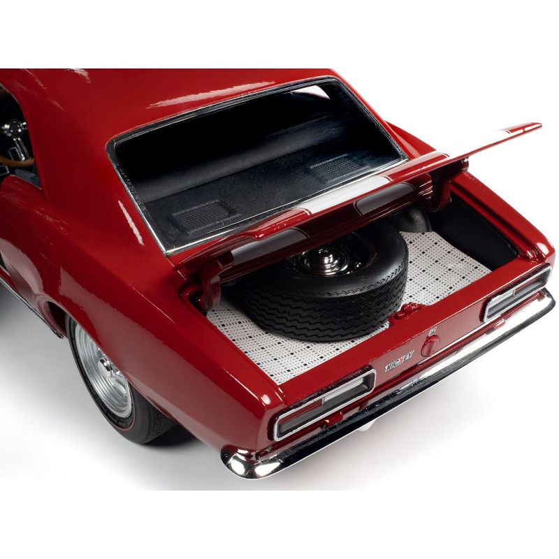 1967 Chevrolet Camaro Z/28 Nickey Hardtop Bolero Red with White Stripes "Muscle Car & Corvette Nationals" (MCACN) 1/18 Diecast Model Car by Autoworld
