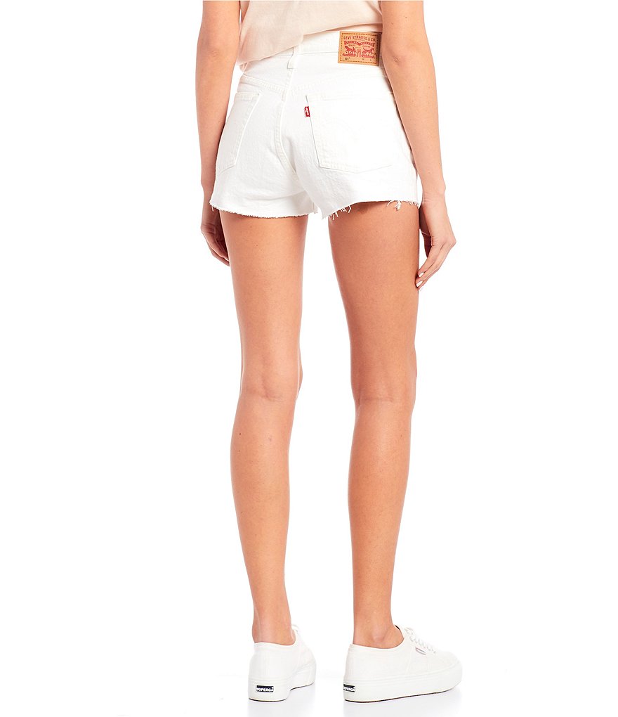 Celebrity Pink High Rise Destructed Frayed Hem Denim Shorts