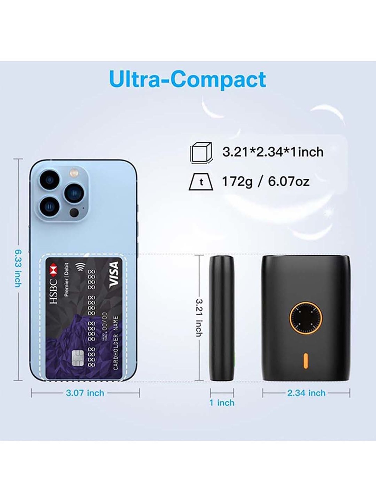 Coolnut CMPBSUN-27 Ind 10000 mAh Fast Charging Power Bank (Black)