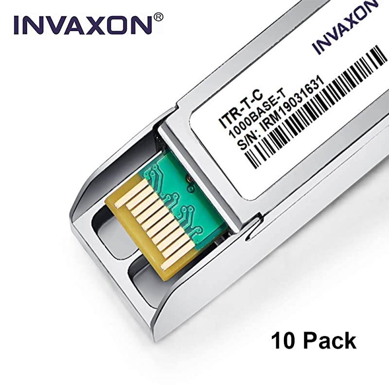 10Pack 100% Compatible for Cisco GLC-T/GLC-TE SFP RJ45 1000BASE-T Module Transceiver Copper SFP TRANSCEIVER Module up to 100m