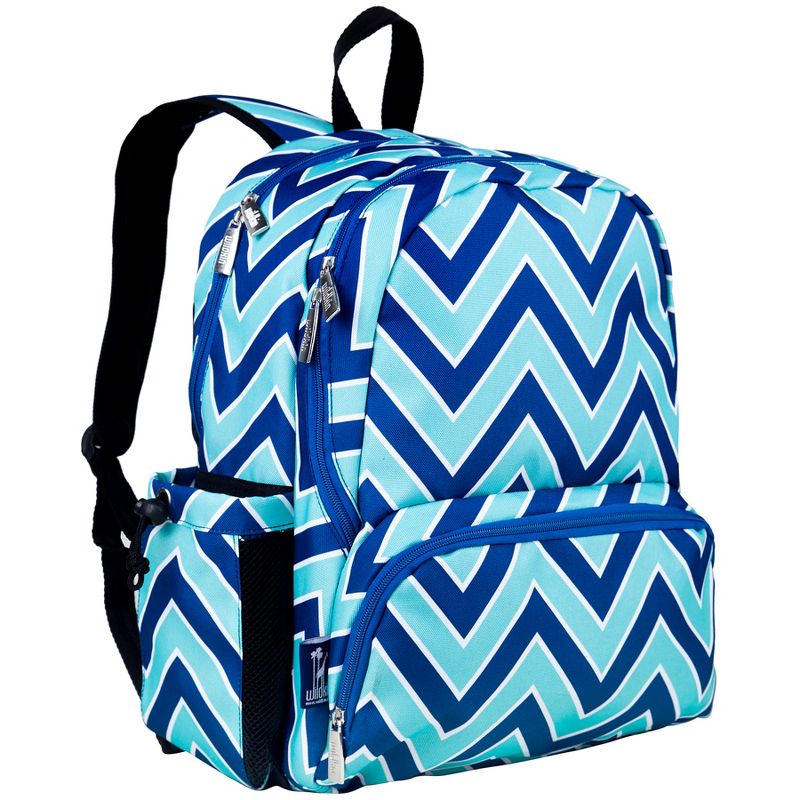 Wildkin Chevron Blue 17 Inch Backpack