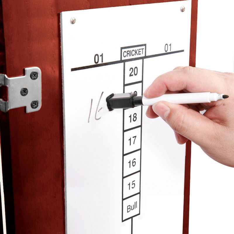 Hathaway Centerpoint Solid Wood Dartboard and Cabinet Set