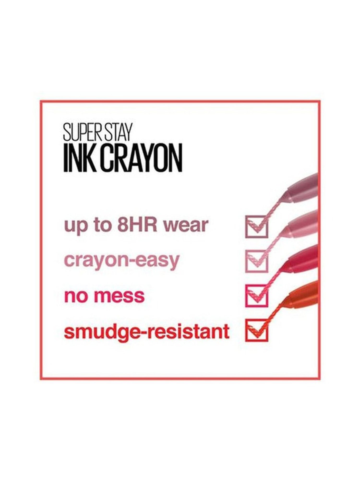 Maybelline New York Super Stay Crayon Lipstick 40 Laugh Louder - 1.2 gm