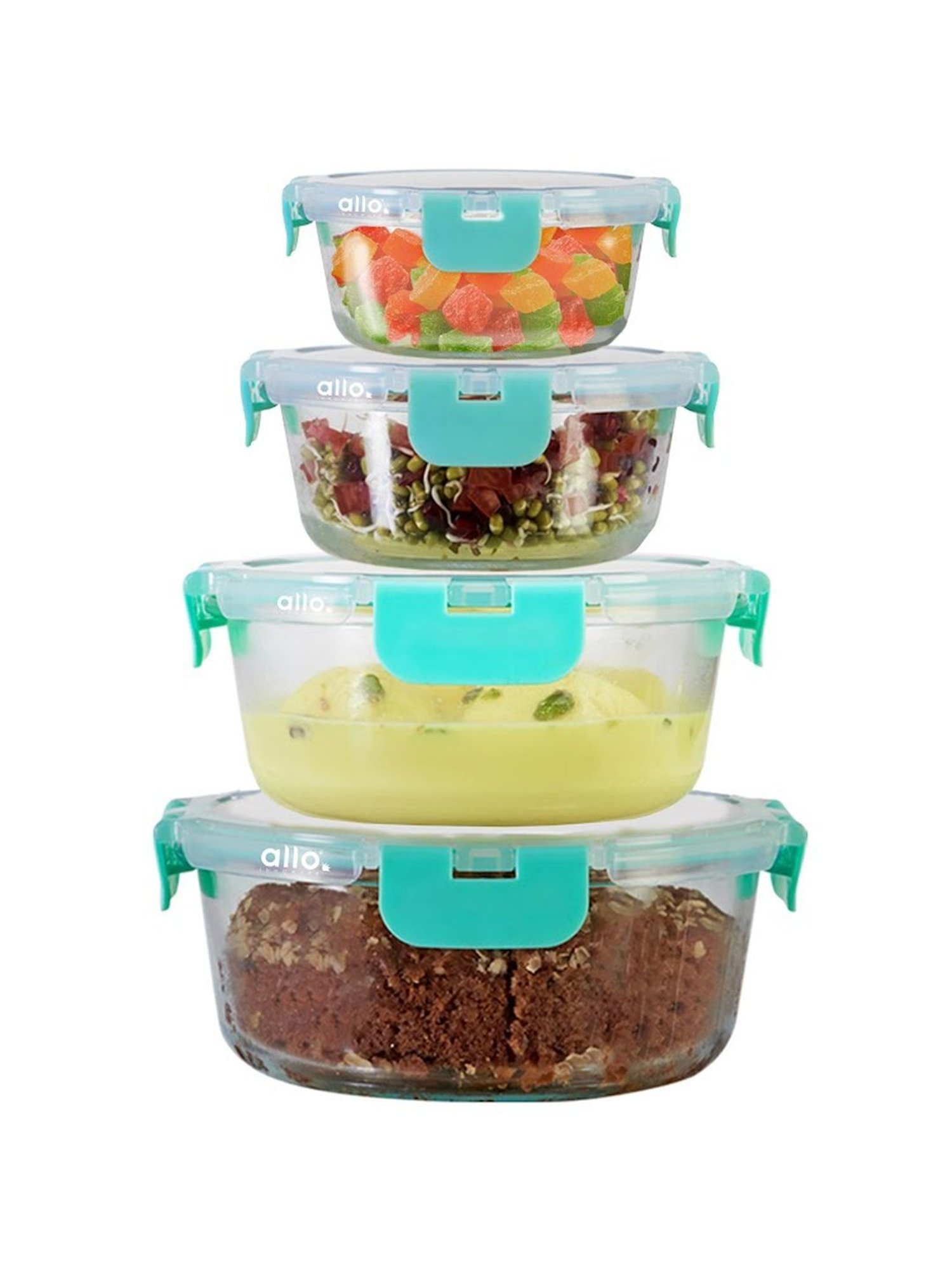 Borosilicate Glass Containers with Lids Microwave Safe Container for Glass Food Storage Containers