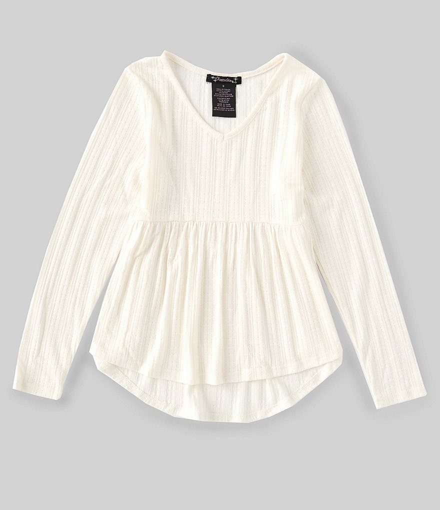 Xtraordinary Big Girls 7-16 Long-Sleeve Drop-Waist Tunic Top