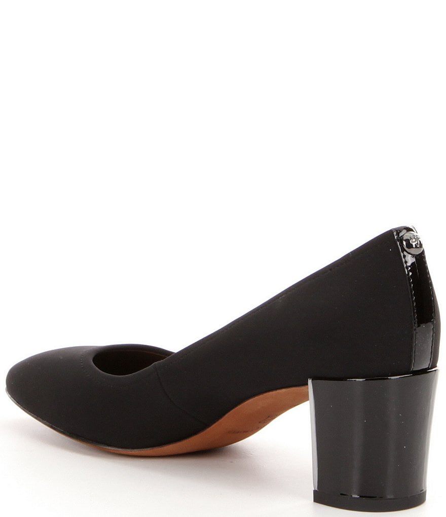 Donald Pliner Corin Crepe Block Heel Pumps