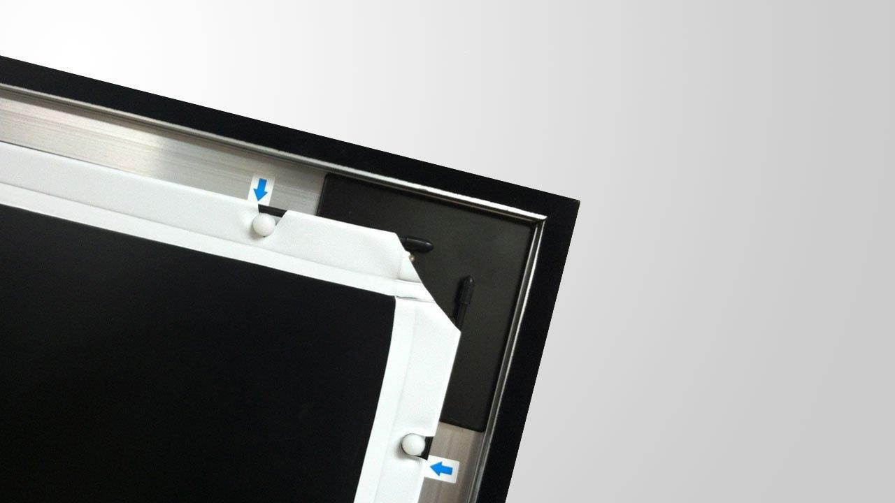 STR-169100-G Silver Ticket 100" Diagonal 16:9 HDTV (6 Piece Fixed Frame) Projector Screen Grey Material