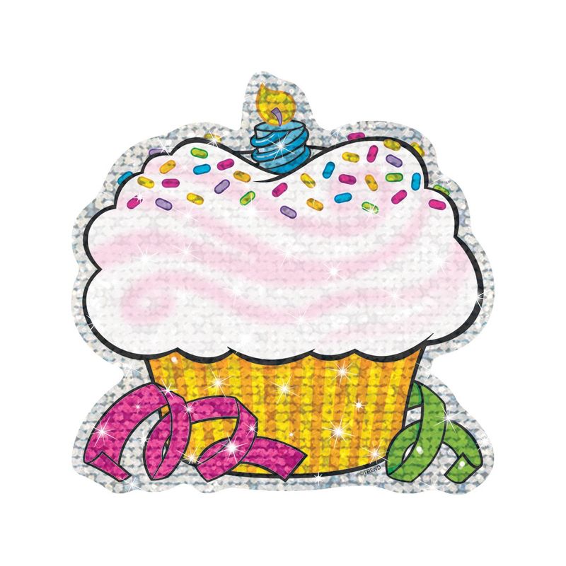 3pk 24 per Pack Birthday Cupcakes Sparkle Classic Accents - TREND