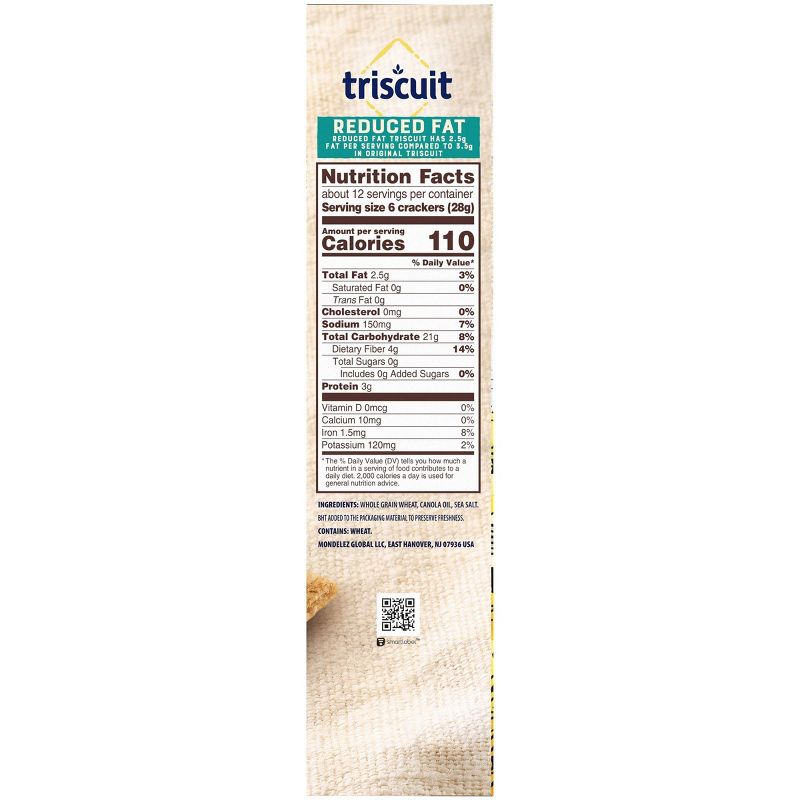 Triscuit Reduced Fat Crackers - Family Size - 11.5oz