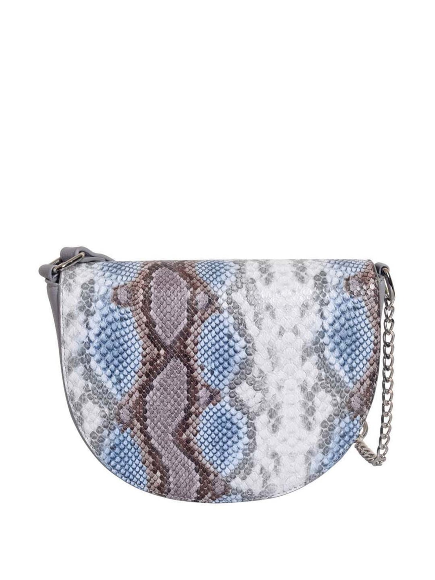 Lino Perros Blue Textured Medium Sling Handbag