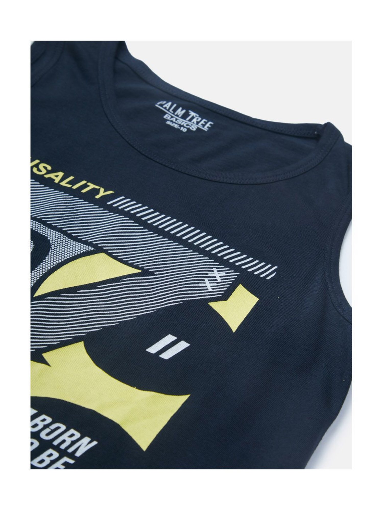 Palm Tree Kids Navy Printed Vest