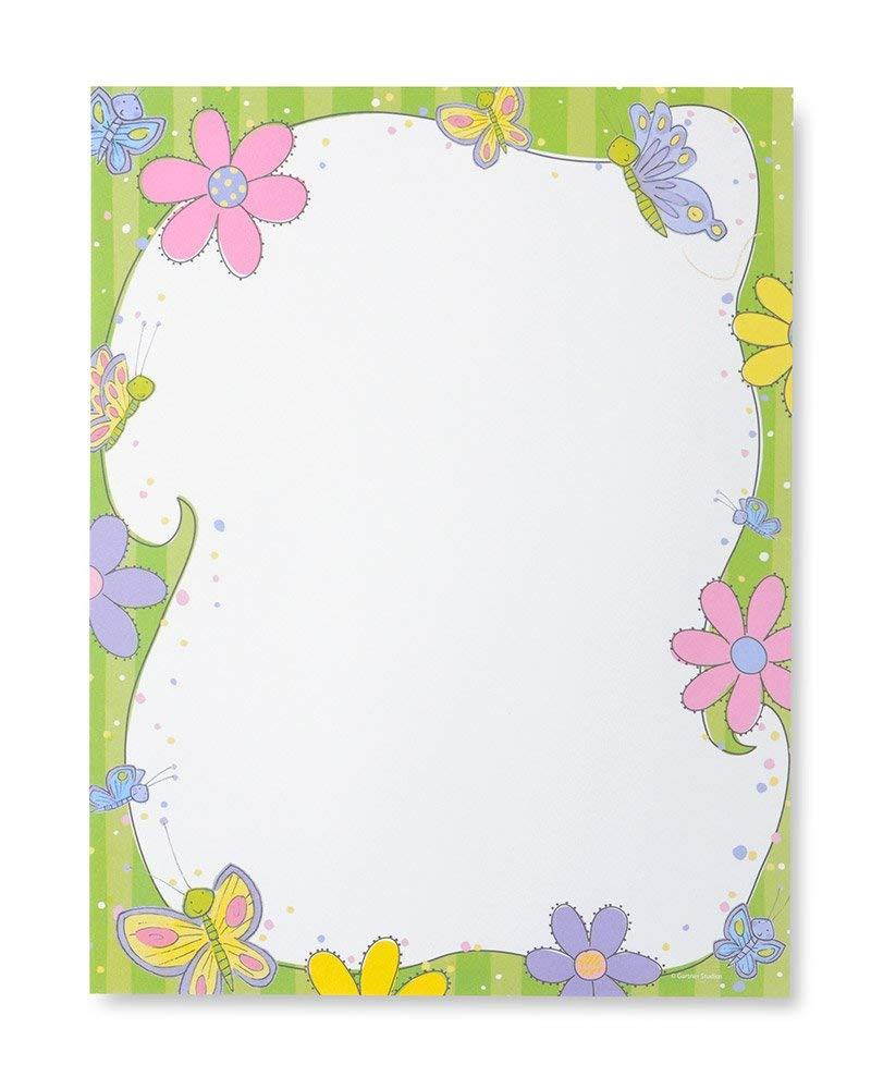 Retro Flowers Laser & Inkjet Printer Paper - 100 Pack