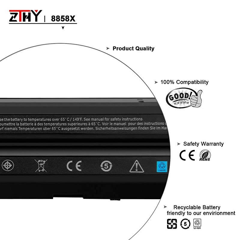 48Wh 8858X Laptop Battery Replacement for Dell Inspiron 14R 5420 15R 5520 7520 17R 5720 7720 4420 4520 4720 7420 Latitude E5420 E5520 E5530 E6420 E6430 E6520 Vostro 3460 3560 911MD 111V 6Cell