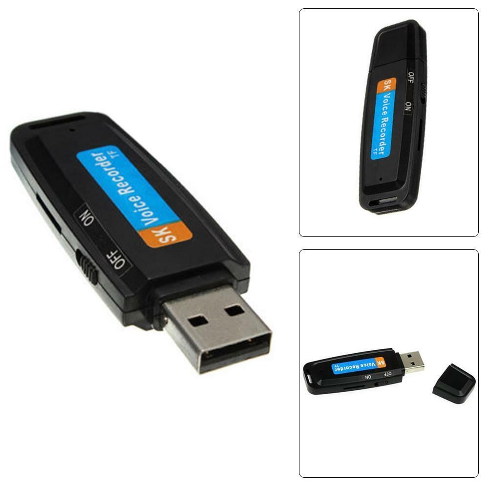 U-Disk USB Disk Digital Audio Voice Recorder Pen USB Flash Drive with 32GB Micro SD Card