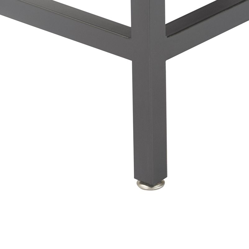 Hayworth Mirrored Side Table Gray - Finch