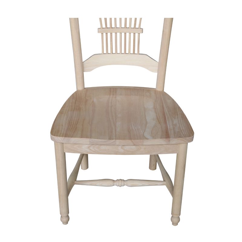 Set Of 2 Sheafback Chair Unfinished - International Concepts