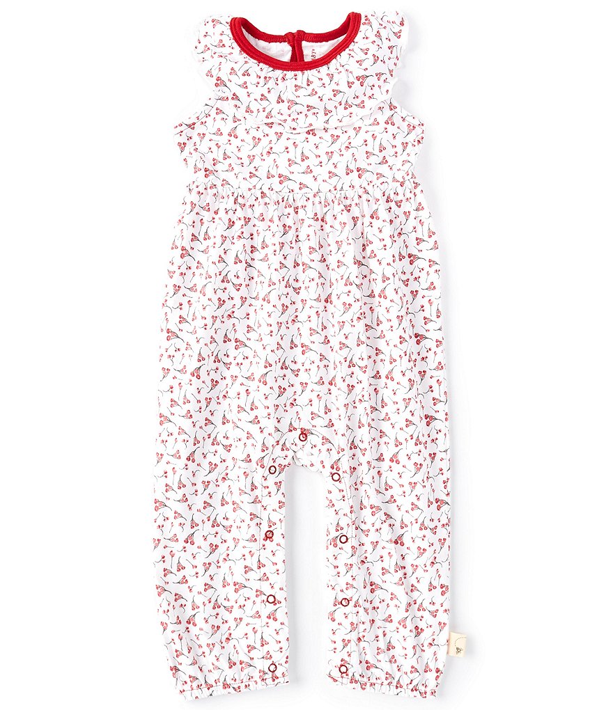Burt's Bees Baby Girls Newborn-24 Months Cherry Bunches Jumpsuit