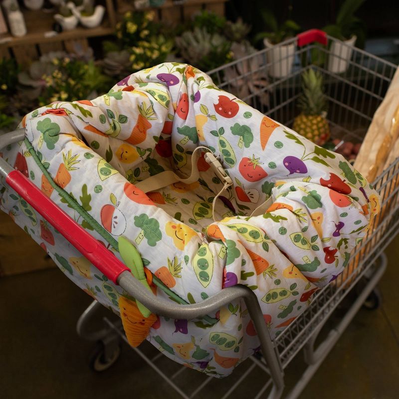 Boppy Shopping Cart and Restaurant High Chair Cover - Farmers Market