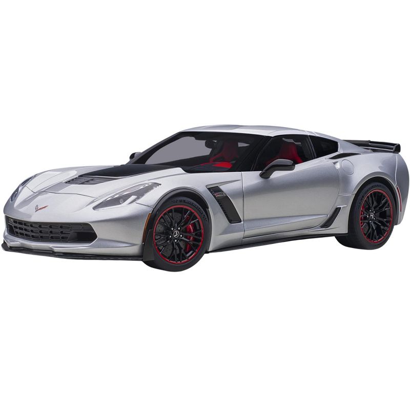 Chevrolet Corvette C7 Z06 Blade Silver 1/18 Model Car by Autoart