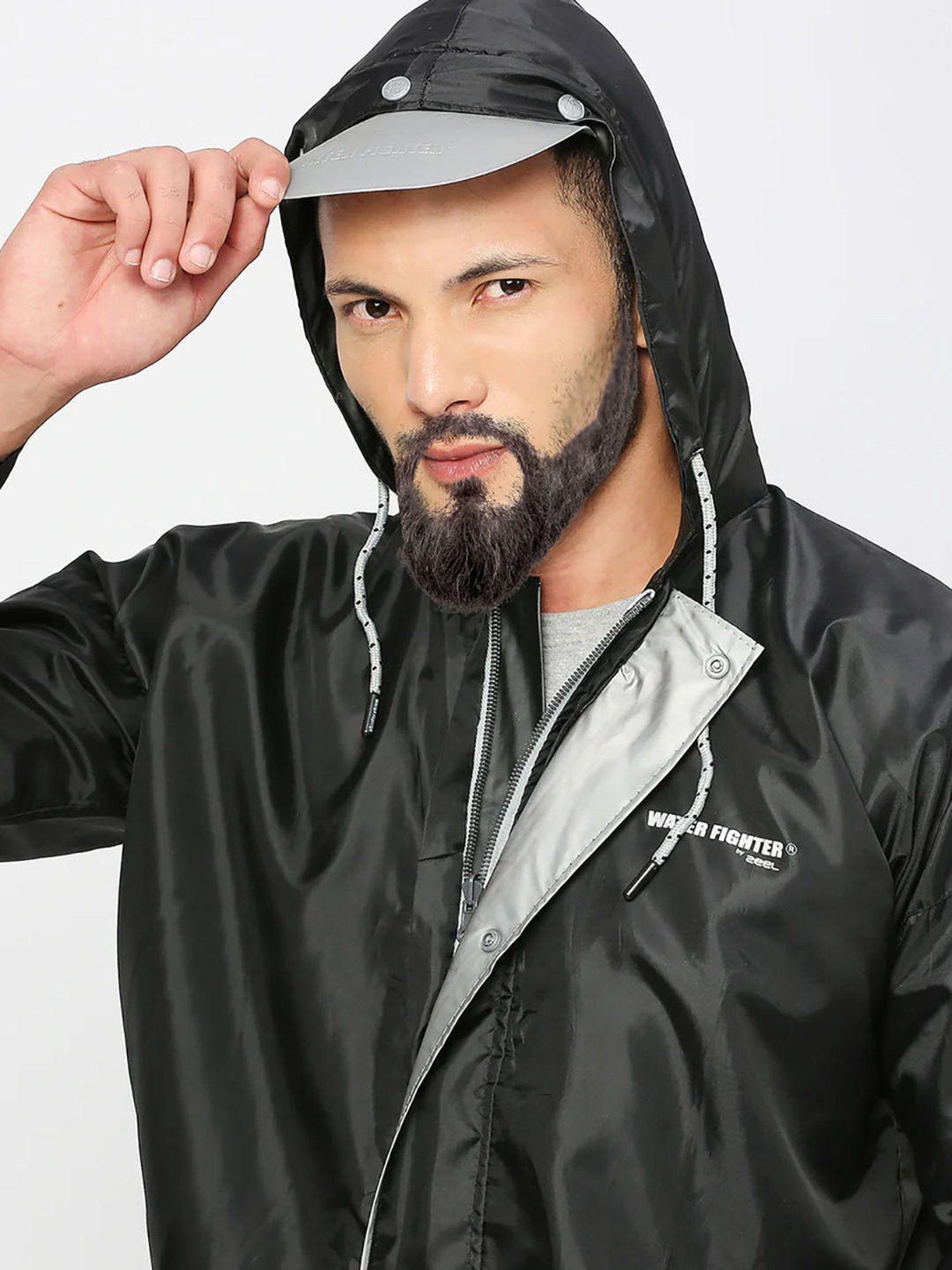 CAMISON Black Regular Fit Raincoat Set