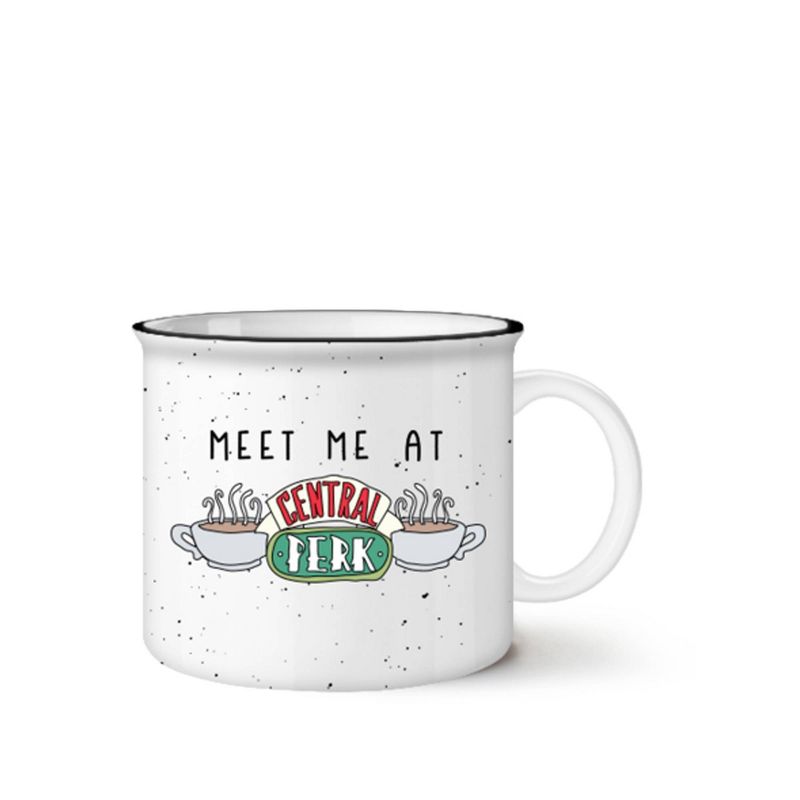 Friends 20oz Ceramic Meet Me At Central Perk Camper Mug - Silver Buffalo