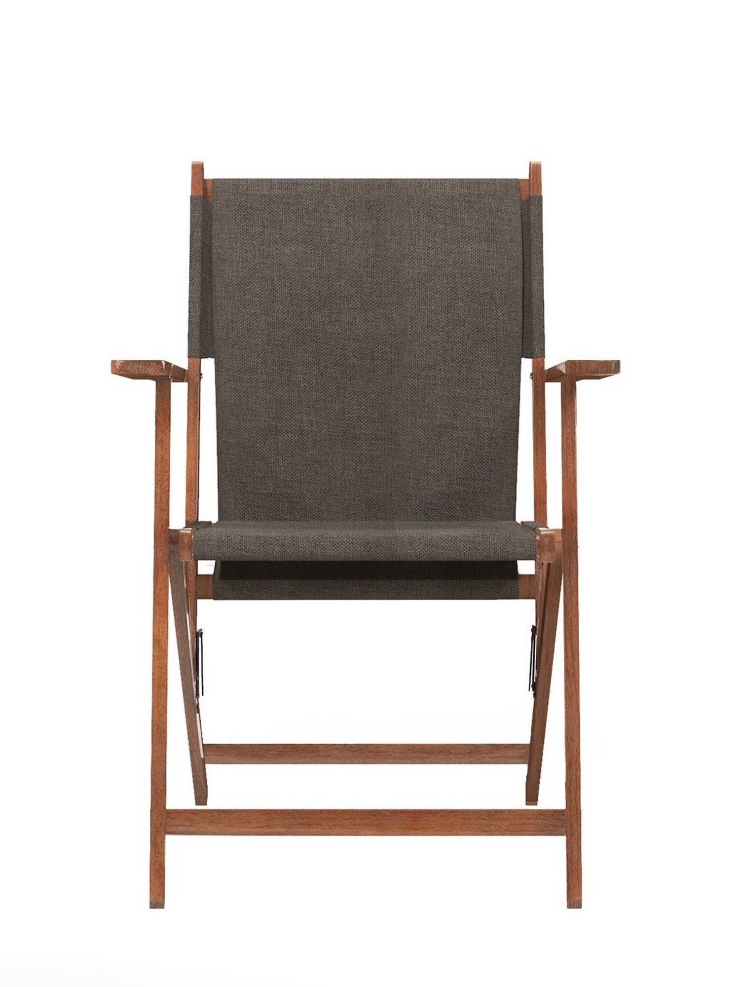 Chumbak Bistro Solid Beige Wood Folding Chair