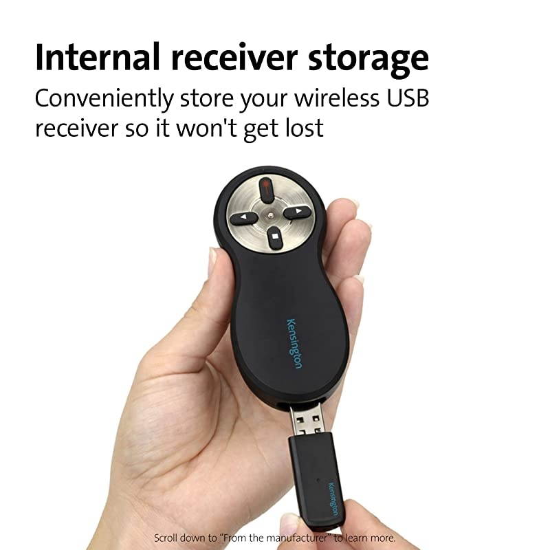 Wireless Presenter with Red Laser Pointer K33374USB