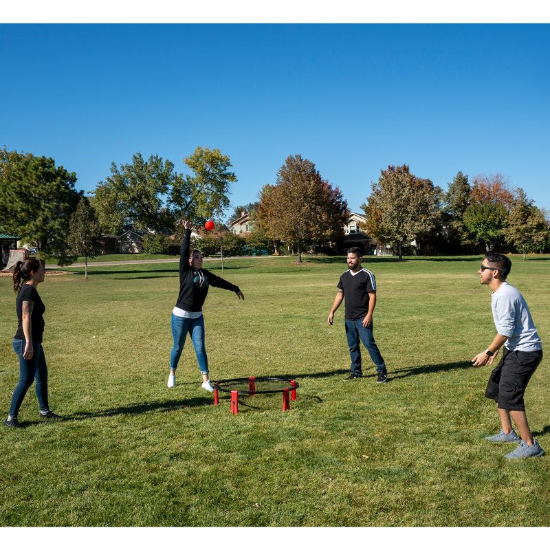 Park & Sun Sports Rally Fire Portable Spike Volleyball Game Set with Accessories