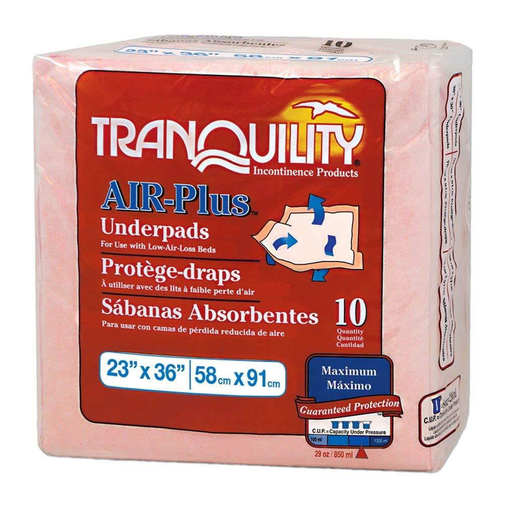 Tranquility AIR-Plus&trade; Disposable Underpads - 23" x 36" - 40 ct