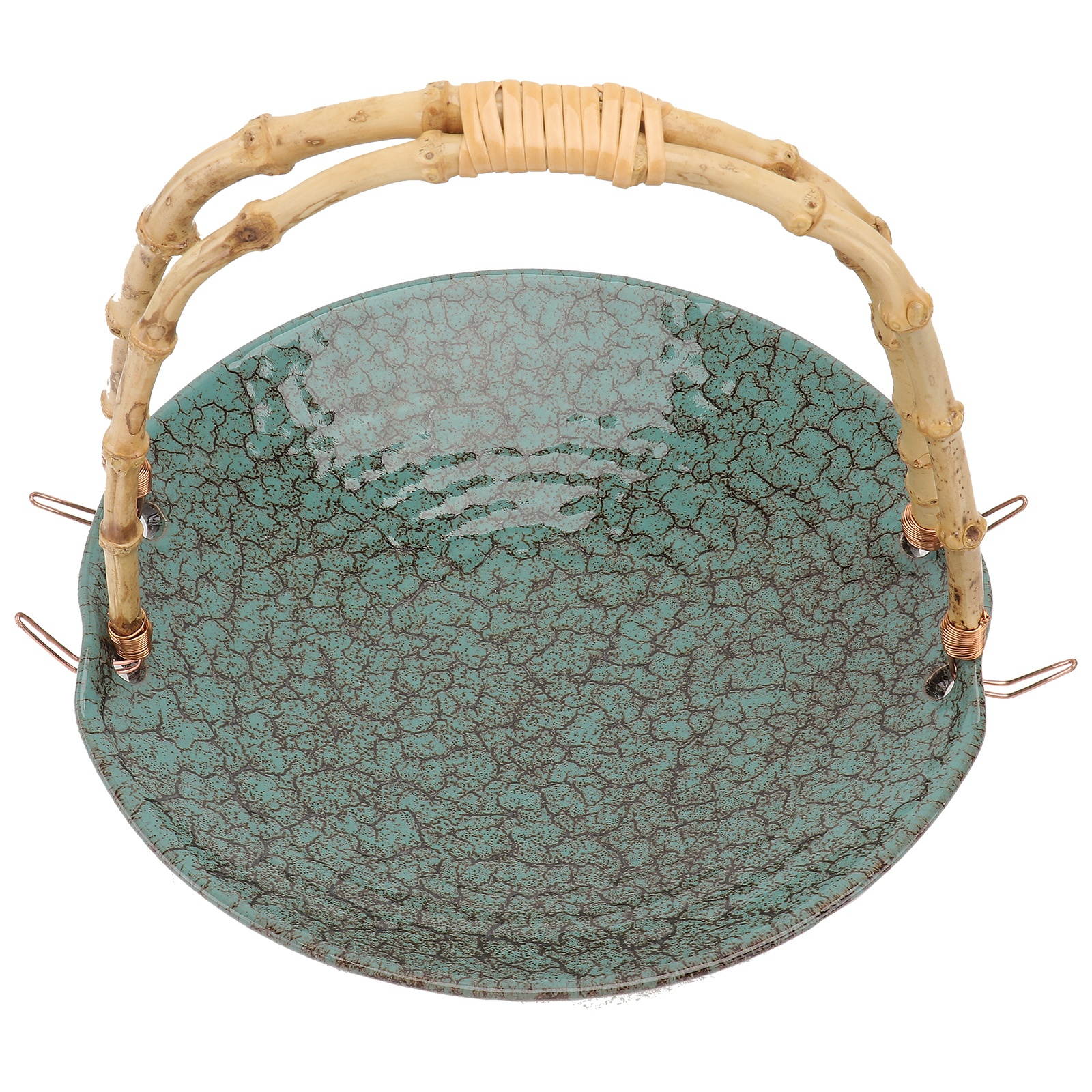 1Pc Decorative Fruit Basket Dried Fruit Container Dessert Basket Handheld Cake Tray for Home Kitchen Party