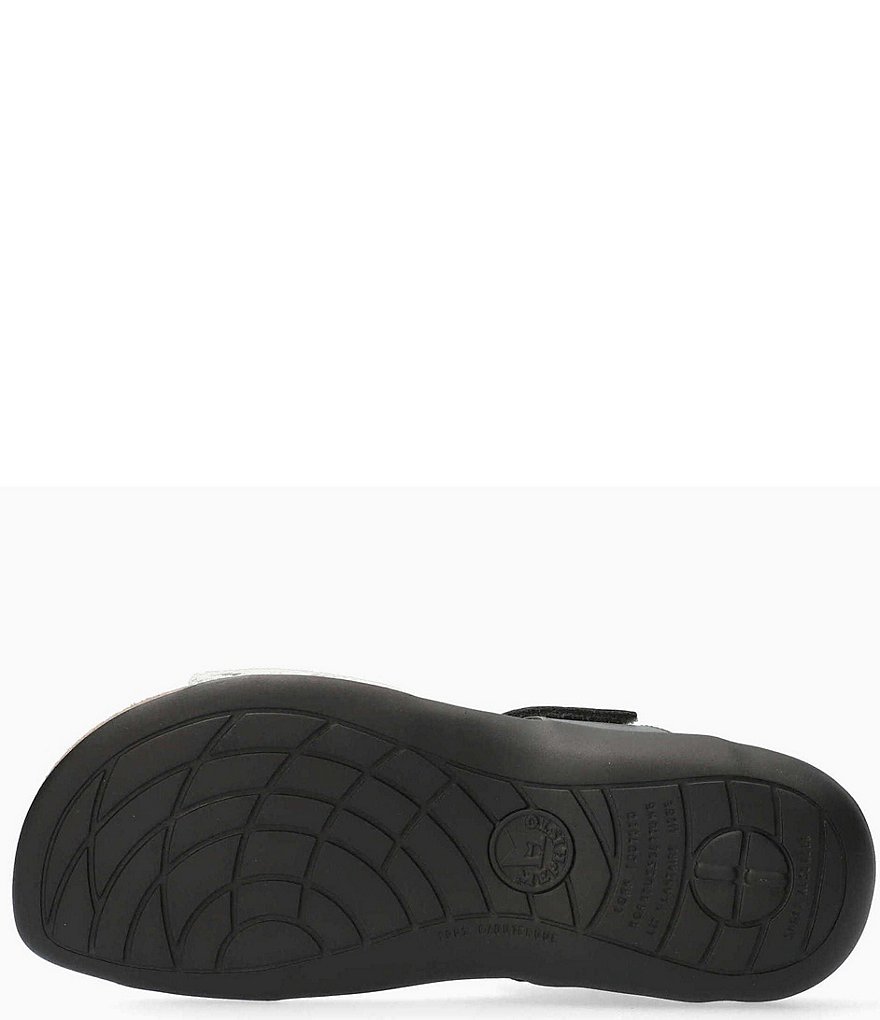 Mephisto Agave Snake Print Banded Leather Slingback Sandals