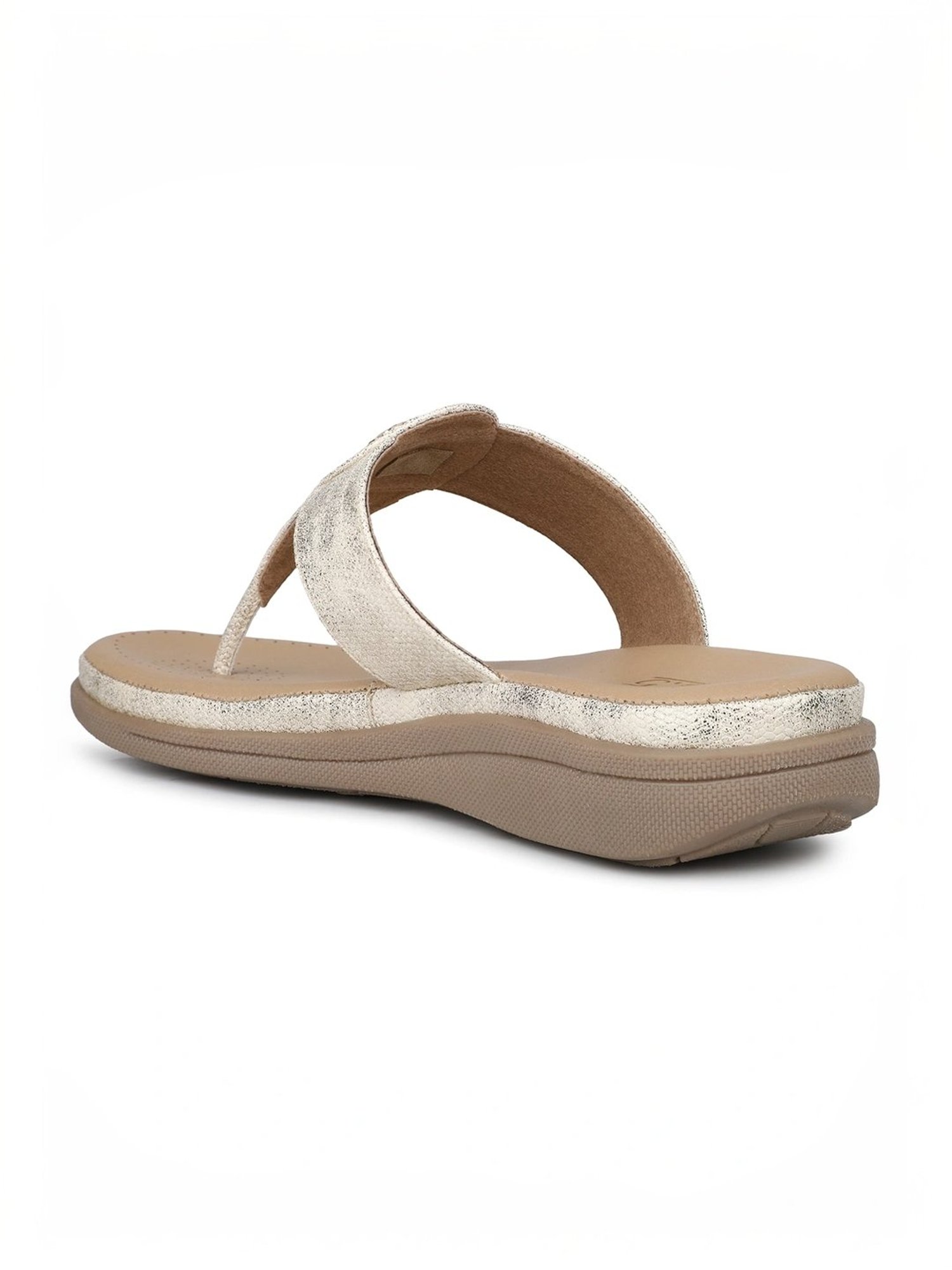 Inc.5 Women's Beige Thong Wedges