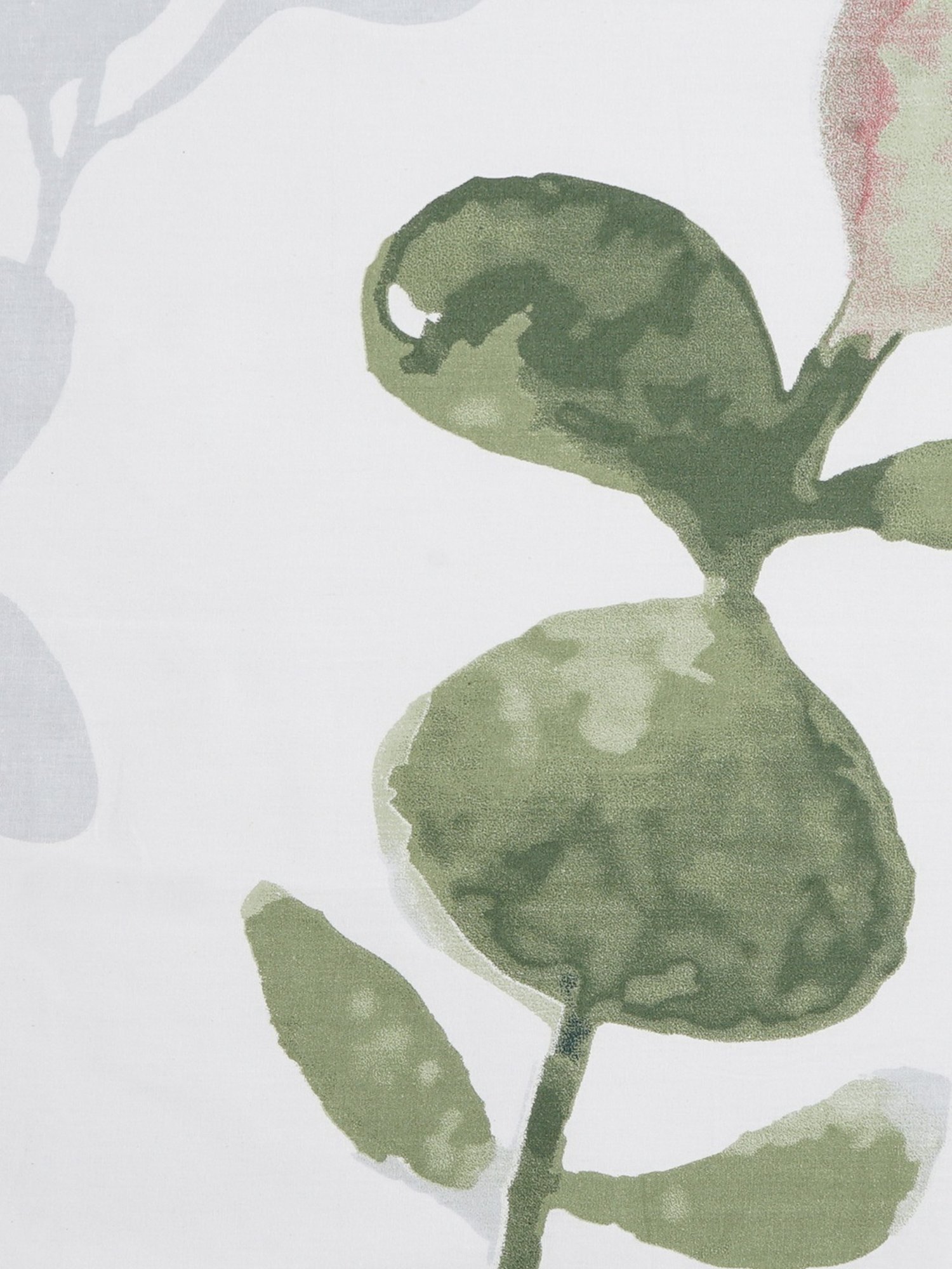 SEJ by Nisha Gupta Floral Green 210 TC Cotton Single Bed Sheet with 1 Pillow Cover