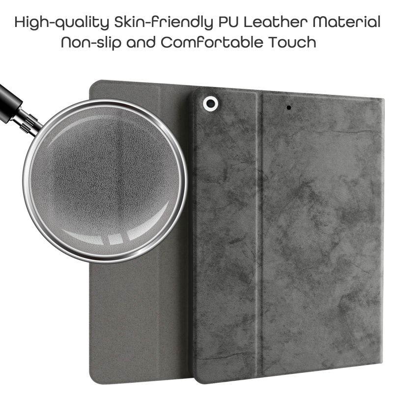 Donwell For Apple iPad 7th/8th Gen 10.2 inch 2019/2020 Leather Stand Case Full-Body Protective Stand Tablet Case For Apple iPad 10.2" 2019, For Apple iPad 10.2" 2020
